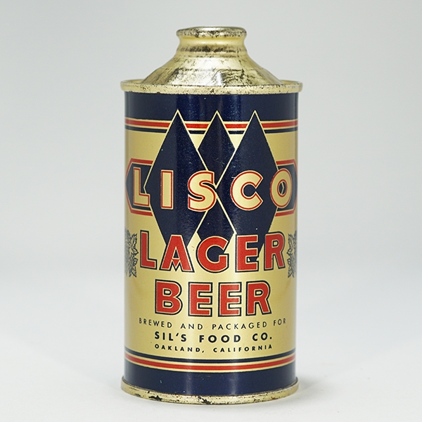 Lisco Lager Beer Cone Top Can MINTY 173-2