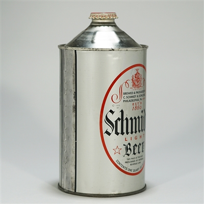 Schmidts Light Beer Quart Cone Top Can 219-3