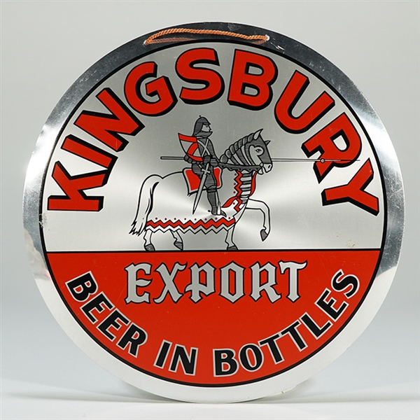 Kingsbury Export Beer in Bottles Aluminum Leyse LEE-SEE Sign