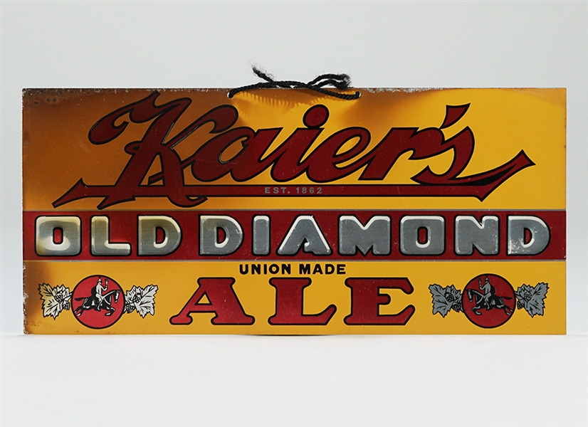 Kaiers Old Diamond Ale Leyse LEE-SEE Embossed Sign