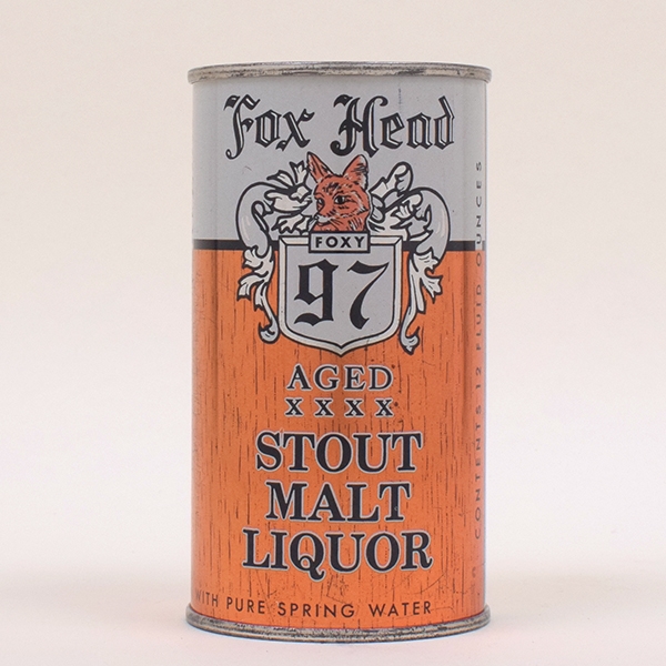 Fox Head Stout Malt Liquor Flat HEILEMAN 65-36