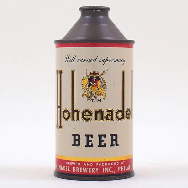 Hohenadel Beer IRTP High Profile Cone Top 169-3