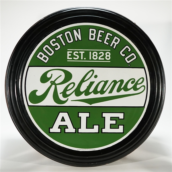 Boston Beer Co Reliance Ale Pre-Proh Porcelain Sign