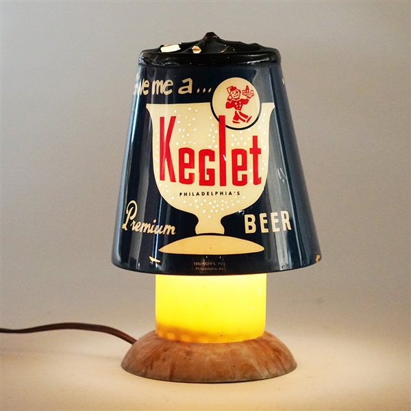 Esslingers Keglet Spinner Advertising Lamp