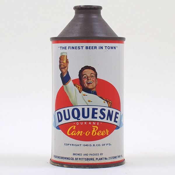 Duquesne Can O Beer IRTP Cone Top 159-30