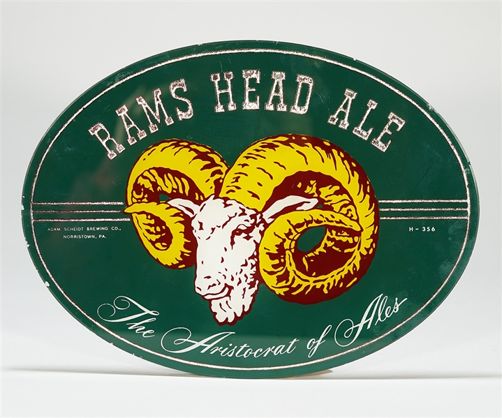 Rams Head Ale ROG Oval Sign