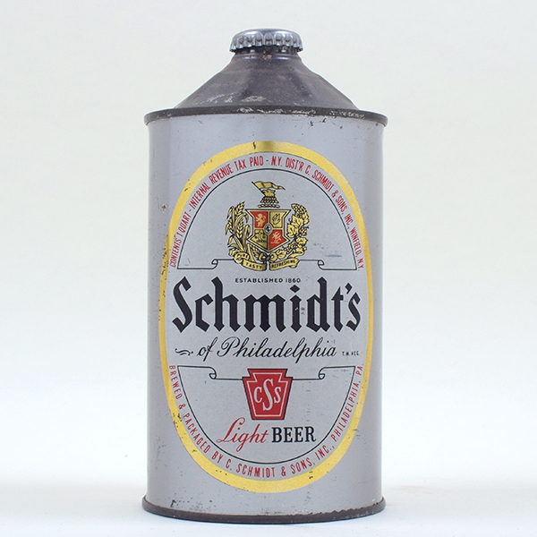 Schmidts Beer IRTP Quart Cone Top 219-5