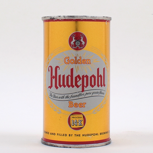 Hudepohl Golden Beer Flat Top CLEAN 84-13