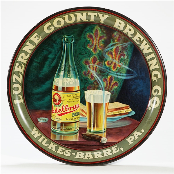 Luzerne County Brewing Edelbrau Pre-prohibition Beer Tray