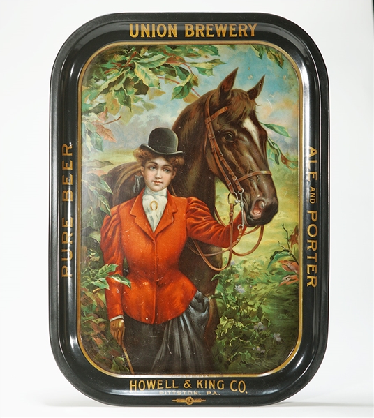 Union Brewery Howell King Pre-prohibition Lady Horse Good Friends Tray