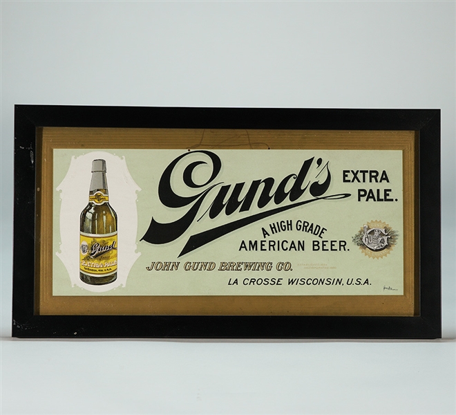 John Gund Brewing Extra Pale Pre-prohibition Sign