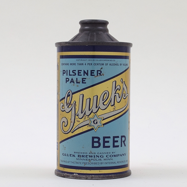 Glueks Beer FBIR Cone CMT 4 PERCENT 165-4