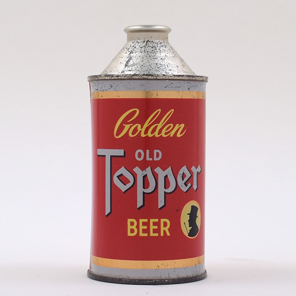 Old Topper Golden Beer Cone Top TOUGH 178-10