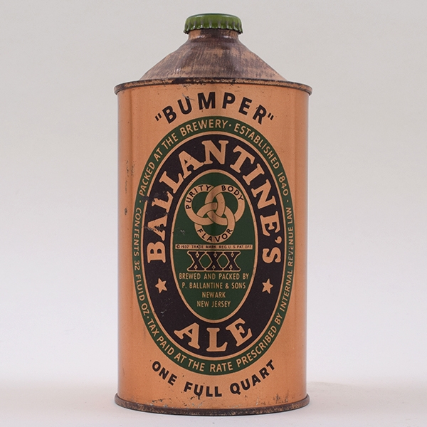 Ballantines Ale 1840-1940 Quart Cone 202-8