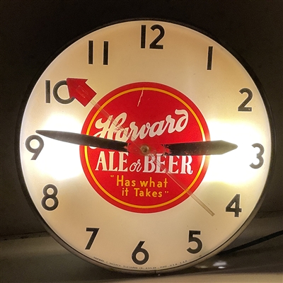 NABA LOT- Harvard Ale Beer Advertising Clock