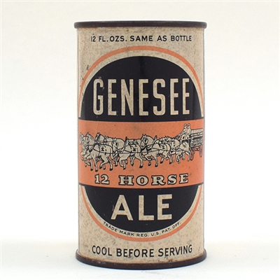 Genesee 12 Horse Ale Opening Instruction Flat 68-15