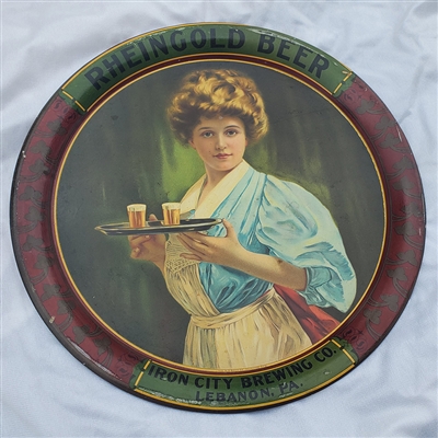 NABA LOT- Iron City Rheingold Pre-prohibition Beer Tray