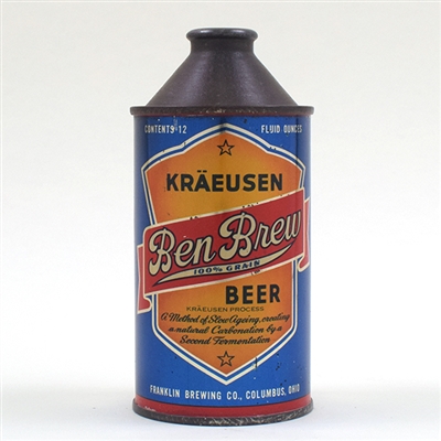 Ben Brew Beer Cone Top NMT STATEMENT 151-15