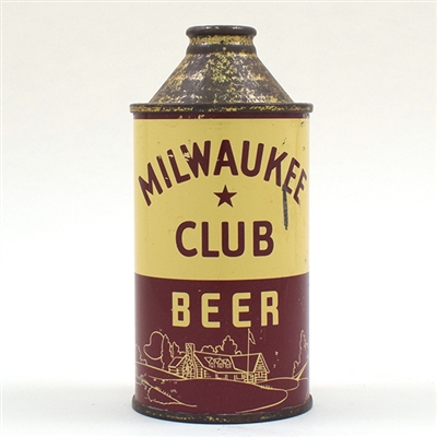 Milwaukee Club Beer Cone Top 173-2 GOLF COURSE SCENE