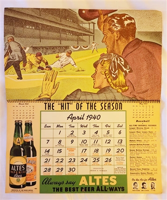 NABA LOT- Altes 1940-1941 Sports Calendars Set