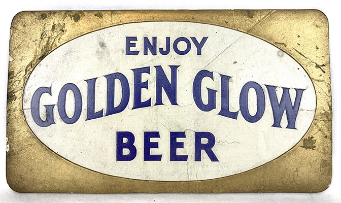 NABA LOT- Golden Glow Beer Pre-prohibition Sign