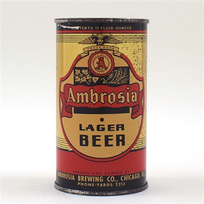 Ambrosia Beer Opening Instruction Flat Top 31-11 -RARE-