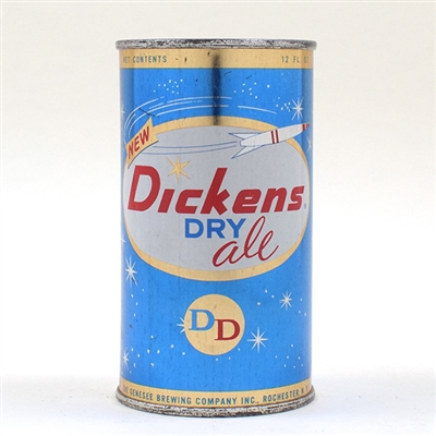 Dickens Dry Ale Flat Top 53-34 -NEAR PERFECT-