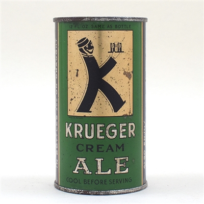 Krueger Ale Opening Instruction Flat Top SM OPENER 89-27