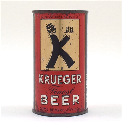 Krueger Beer Opening Instruction Flat Top MED OPENER 90-6