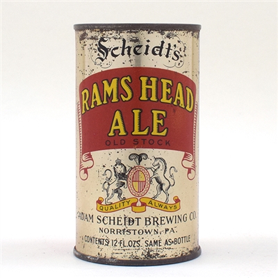 Rams Head Ale Opening Instruction Flat Top 118-31
