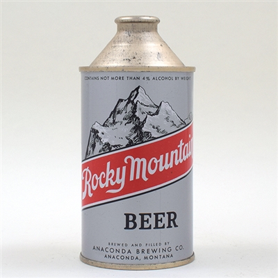 Rocky Mountain Beer Cone Top 182-7 -NEAR PERFECT-