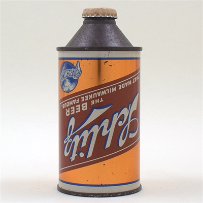 Schlitz Beer Upside Down Label Cone Top 183-28