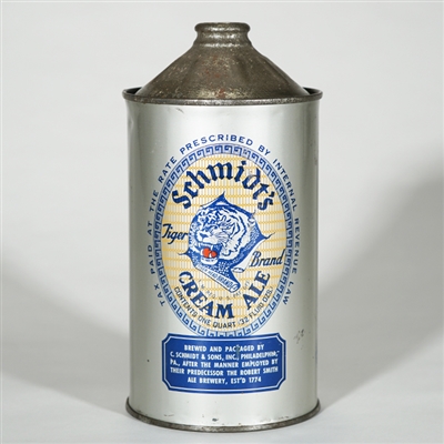 Schmidts Tiger Brand Cream Ale Quart Cone 218-18