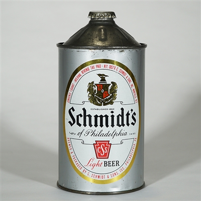 Schmidts Light Beer Quart Cone Top 219-5