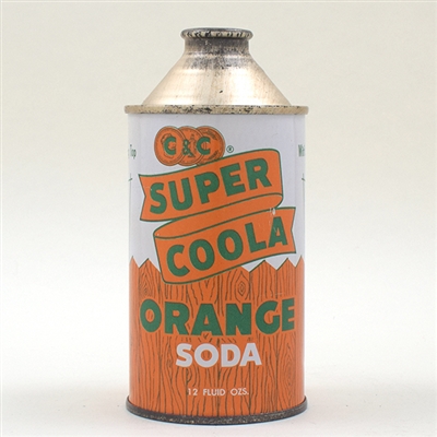 C and C Super Coola Orange Soda Cone Top -NEAR PERFECT-