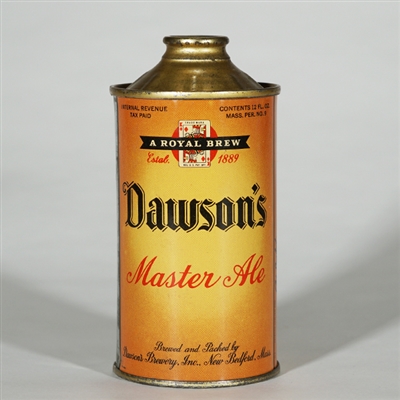 Dawsons Master Ale Low Profile Cone Top 158-26