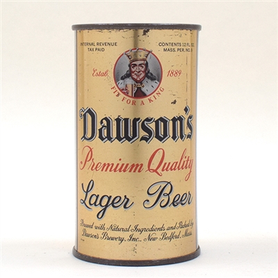 Dawsons Premium Quality LAGER Beer IRTP Flat Top 53-15 -RARE-