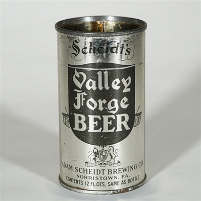 Valley Forge Beer WITHDRAWN FREE Flat Top -LAST ONE-