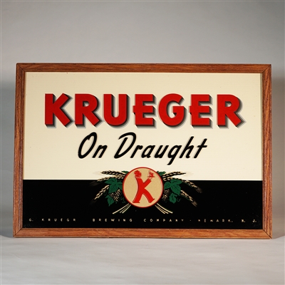 Krueger On Draught ROG Sign -RARE MINTY VARIATION-