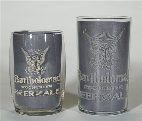 Bartholomay Rochester Beer Ale Etched Glass Set