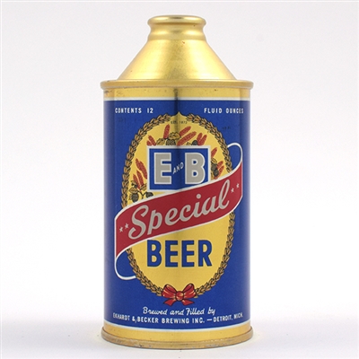 E and B Special Beer Cone Top MINTY 160-15