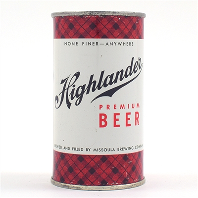 Highlander Beer Flat Top ENAMEL 82-11