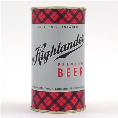 Highlander Beer Flat Top SEMI METALLIC 82-12