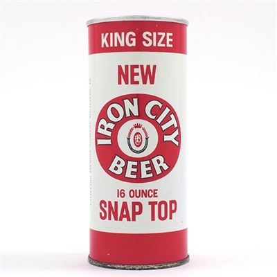 Iron City Beer Snap Top Zip Top Pint RARE 153-19