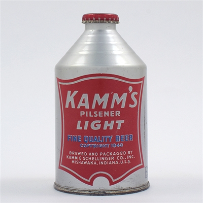 Kamms Beer Crowntainer Cone Top IRTP ROYAL BLUE 196-3