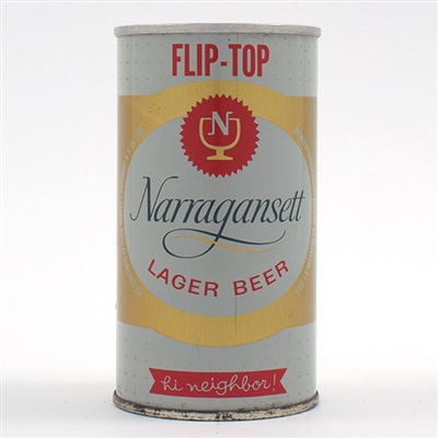 Narragansett Beer FLIP TOP Zip Top ENAMEL 95-38