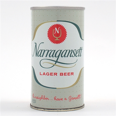 Narragansett Beer Split Label Zip Top 95-14