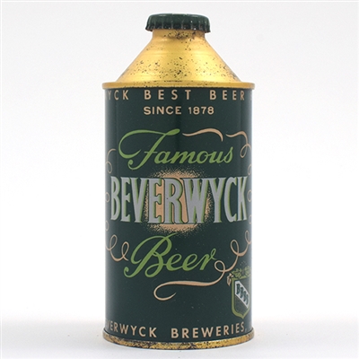 Beverwyck Beer Cone Top SINCE 1878 LIKE NEW 152-14