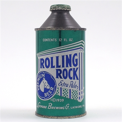 Rolling Rock Beer Cone Top 182-8 MINTY
