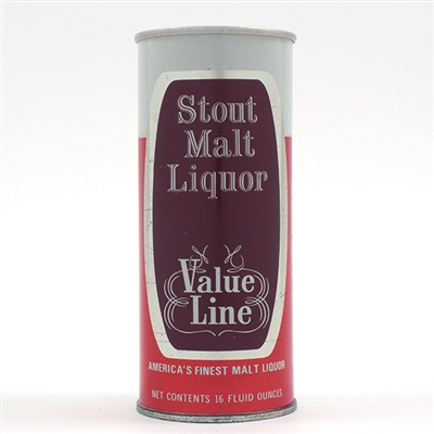 Value Line Stout Malt Liquor Pint Pull Tab 169-1